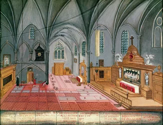 Interior of the Church, from 